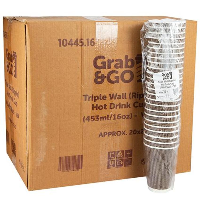 16OZ RIPPLE CUPS TRIPLE WALL
