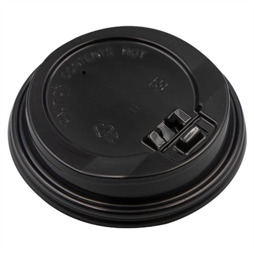 BLACK LIDS ( 10-12-16OZ ) RIPPLE CUPS