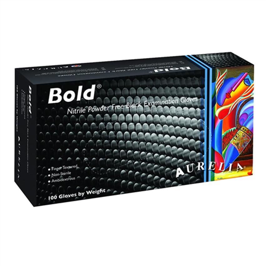 BOLD BLACK POWDER FREE GLOVES MEDIUM