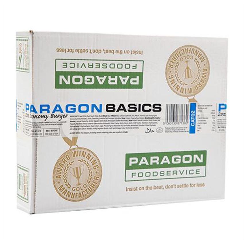CAT02 PARAGON BASICS HALAL BURGER 2OZ