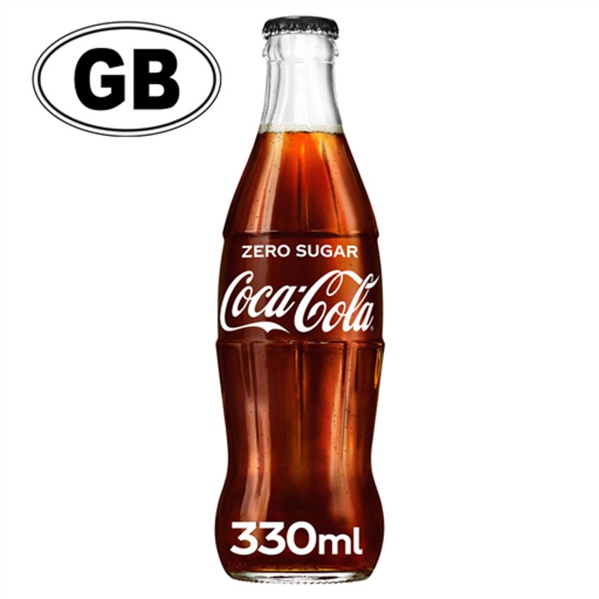 COCA COLA ZERO GLASS BOTTLE