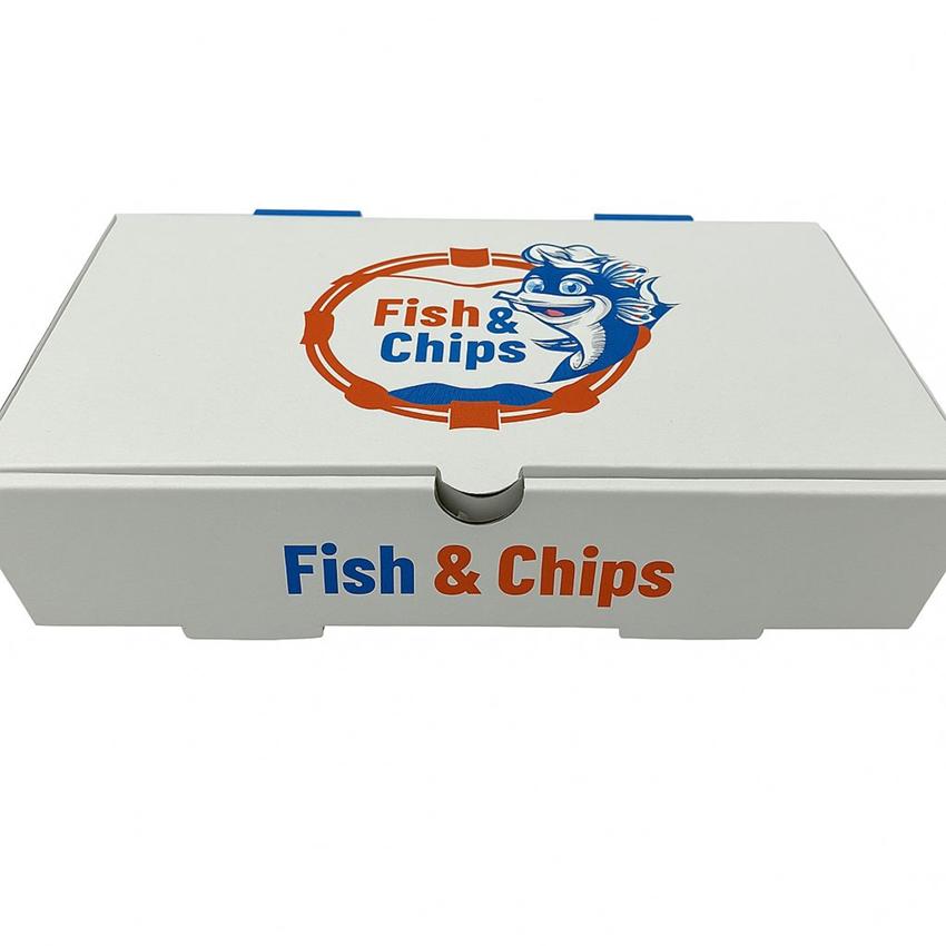 COLOUR MEDIUM FISH & CHIPS BOXES