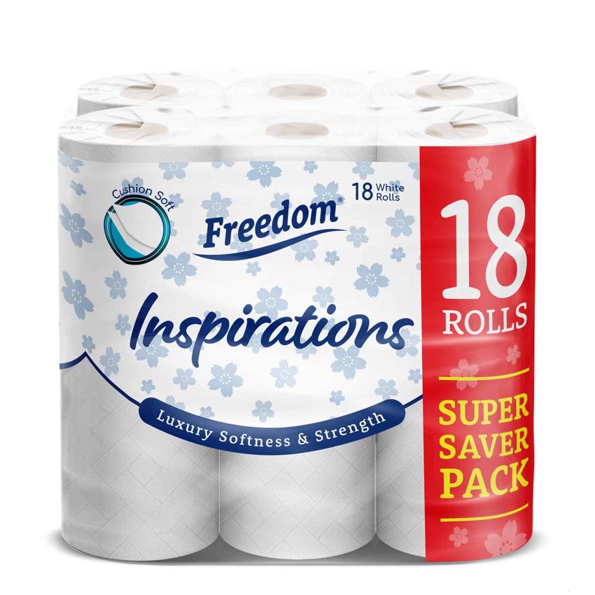 FREEDOM TOILET ROLLS WHITE 2PLY