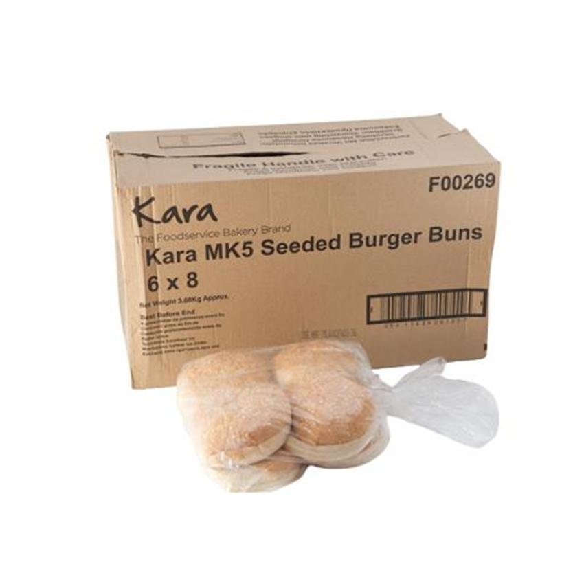 KARA 5" BURGER BUNS SEEDED