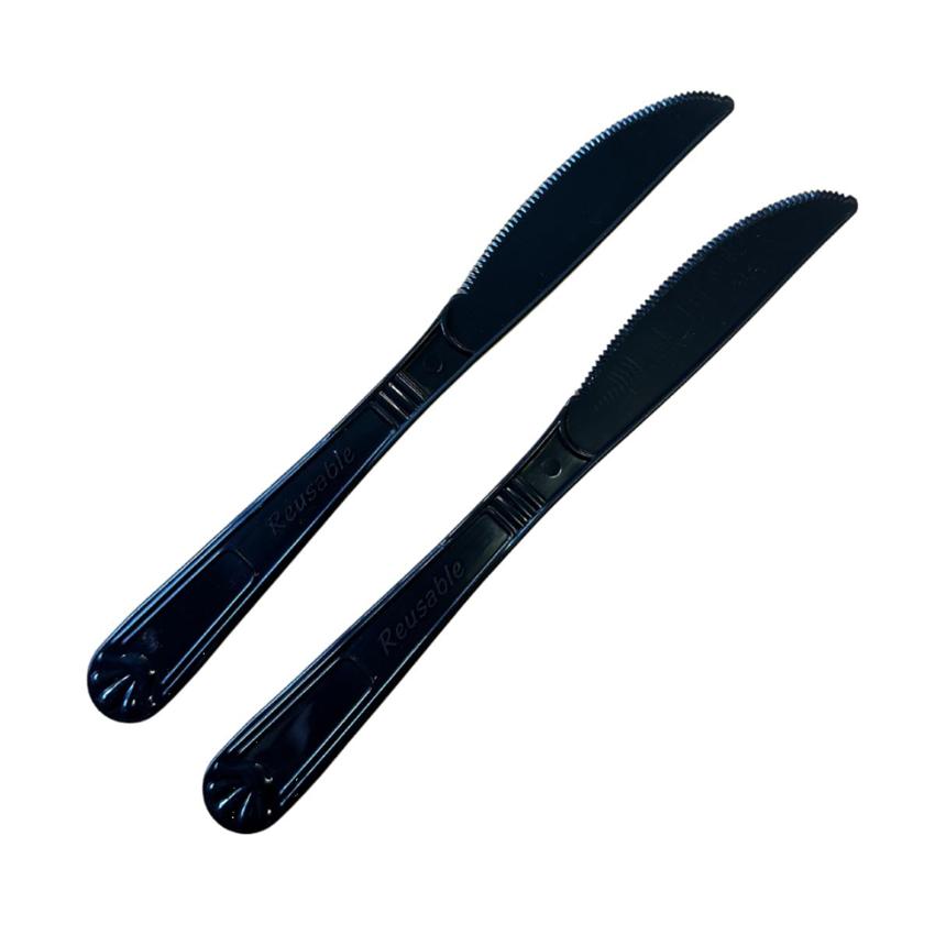 PLASTIC KNIFE (BLACK)