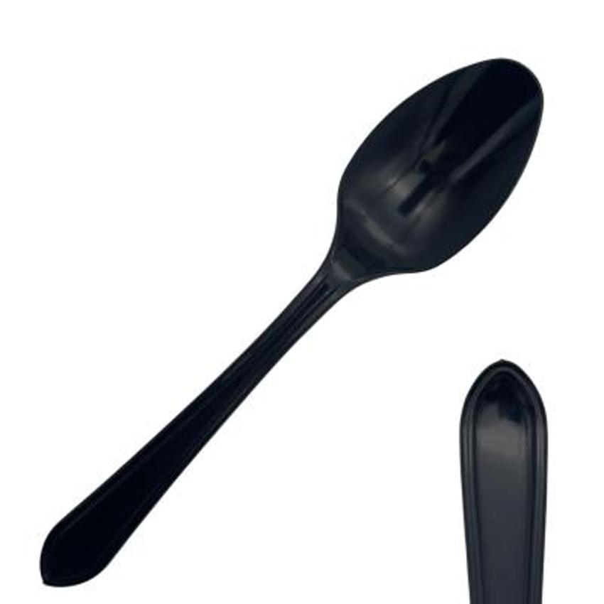 PLASTIC SPOON (BLACK)