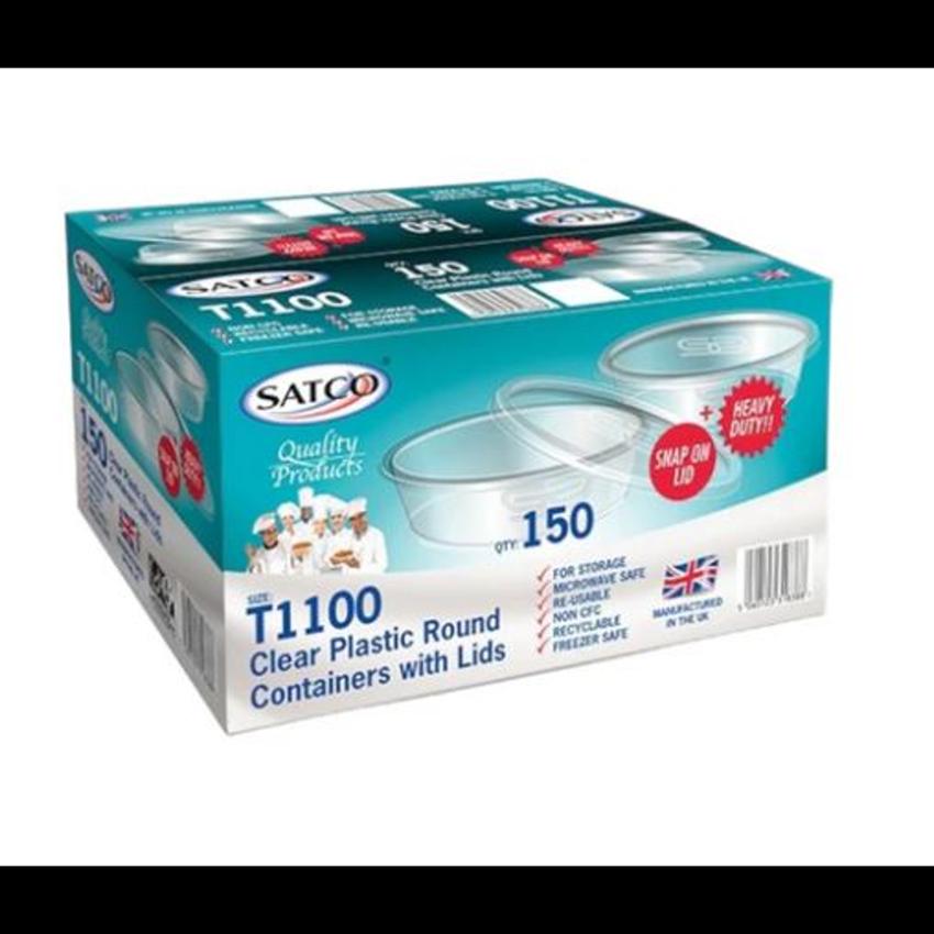 SATCO T1100 ROUND CONTAINER WITH LIDS