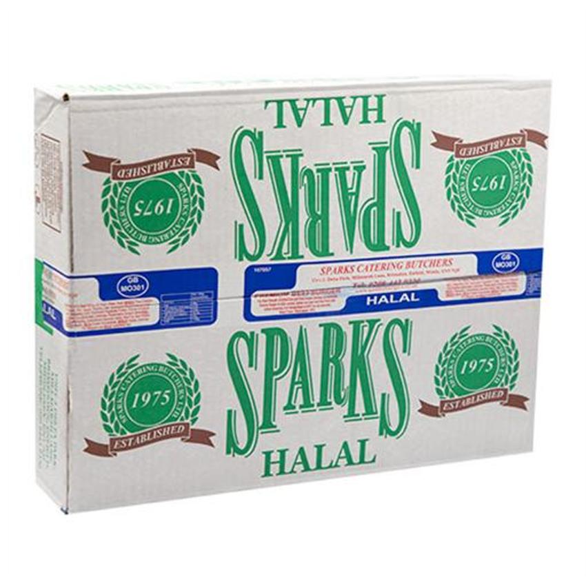 SPARKS HALAL QUARTER POUNDER BURGER 4OZ