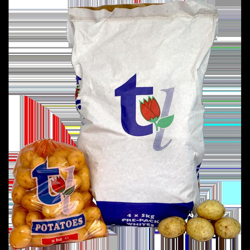 TULIP PP WHITE POTATOES 4X5KG