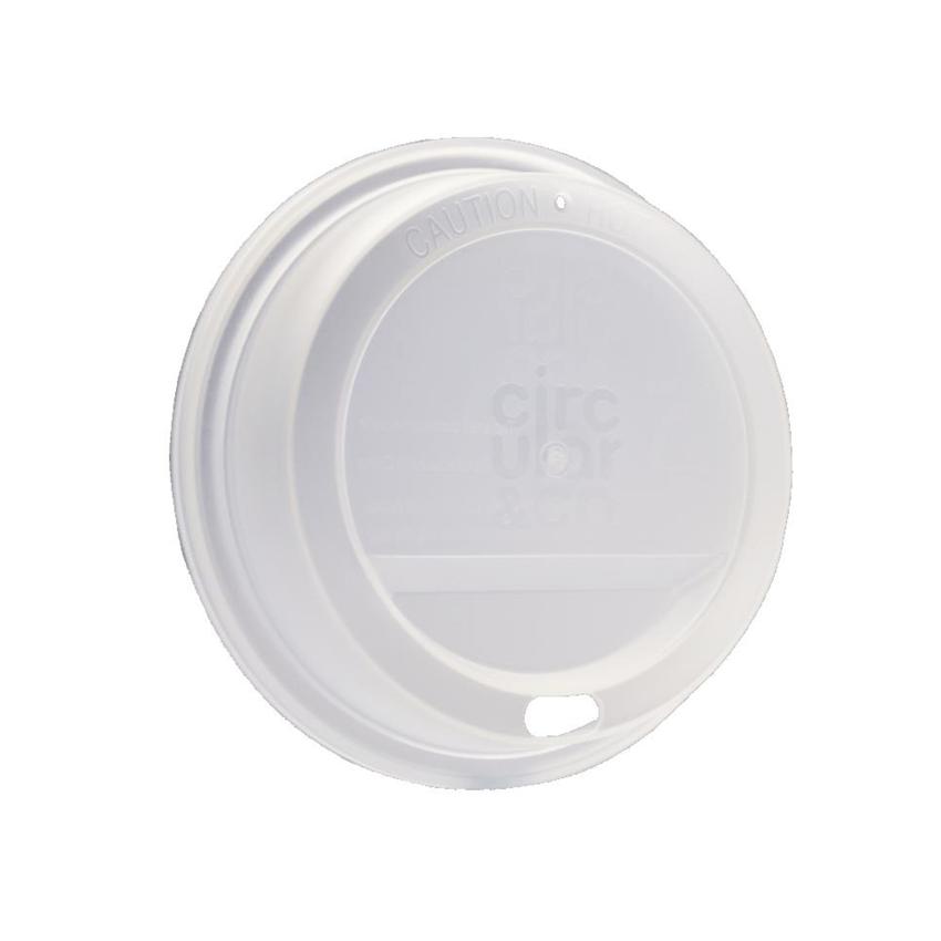 WHITE LIDS 12OZ RIPPLE CUPS