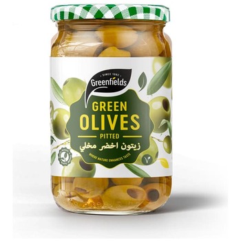 Greenfields Green Olives Pitted