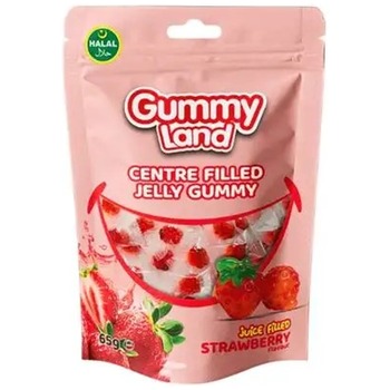 Gummyland Centre Filled Jelly With Strawberry