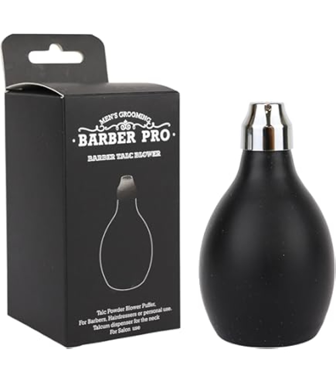 Barber Talc Powder Blower Puffer Black Esn-003151 1 x 