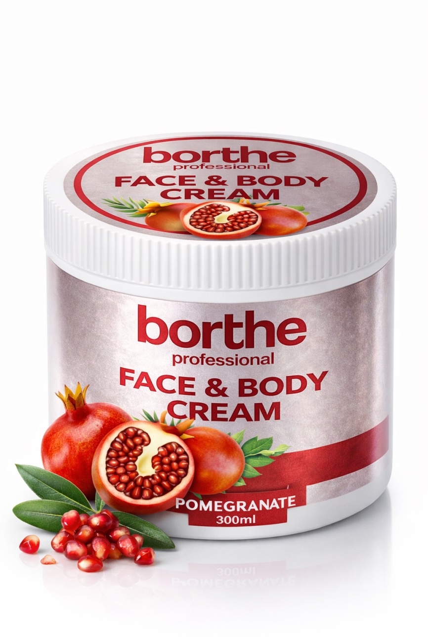 Borthe Face & Body Cream Pomegranate 1 x 300ML