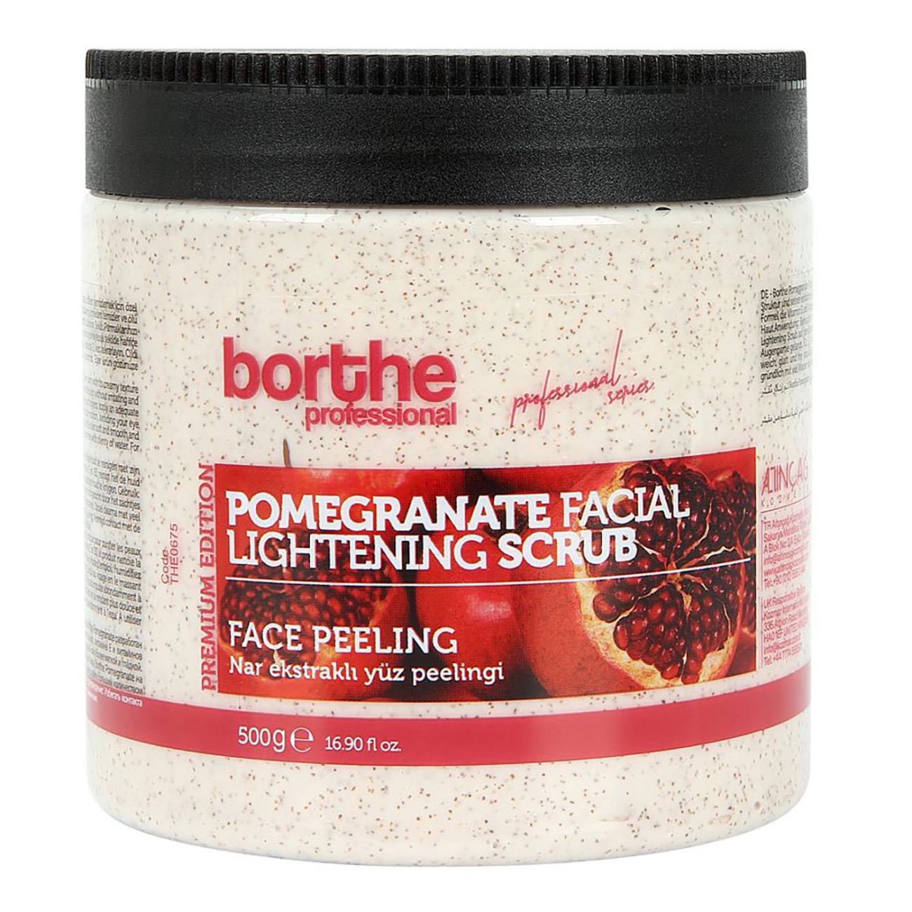 Borthe Facial Scrub Pomegrante 1 x 500GM