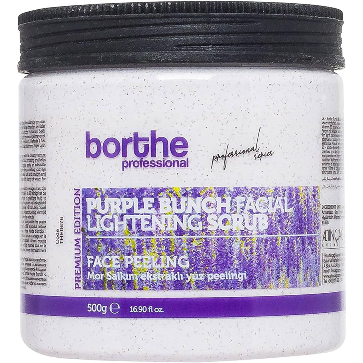 Borthe Facial Scrub Purple Bunch 1 x 500GM