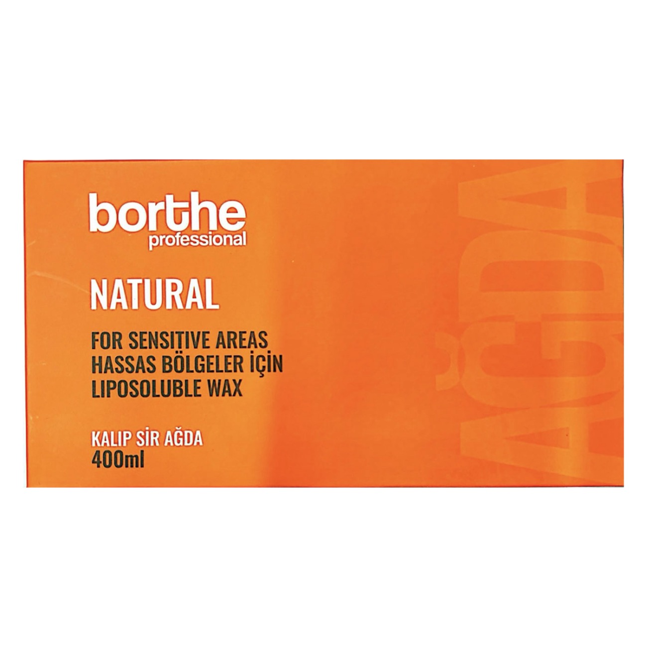 Borthe Natural Hot Wax Orange 1 x 400ML