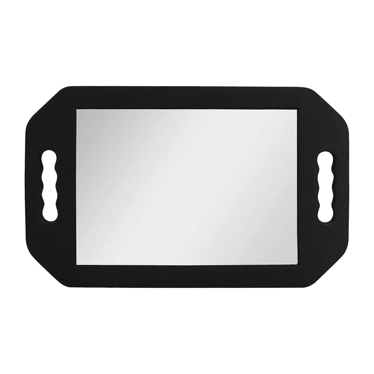 Foam Back Mirror Two Handed Black Esn-001129 1 x 41X25CM