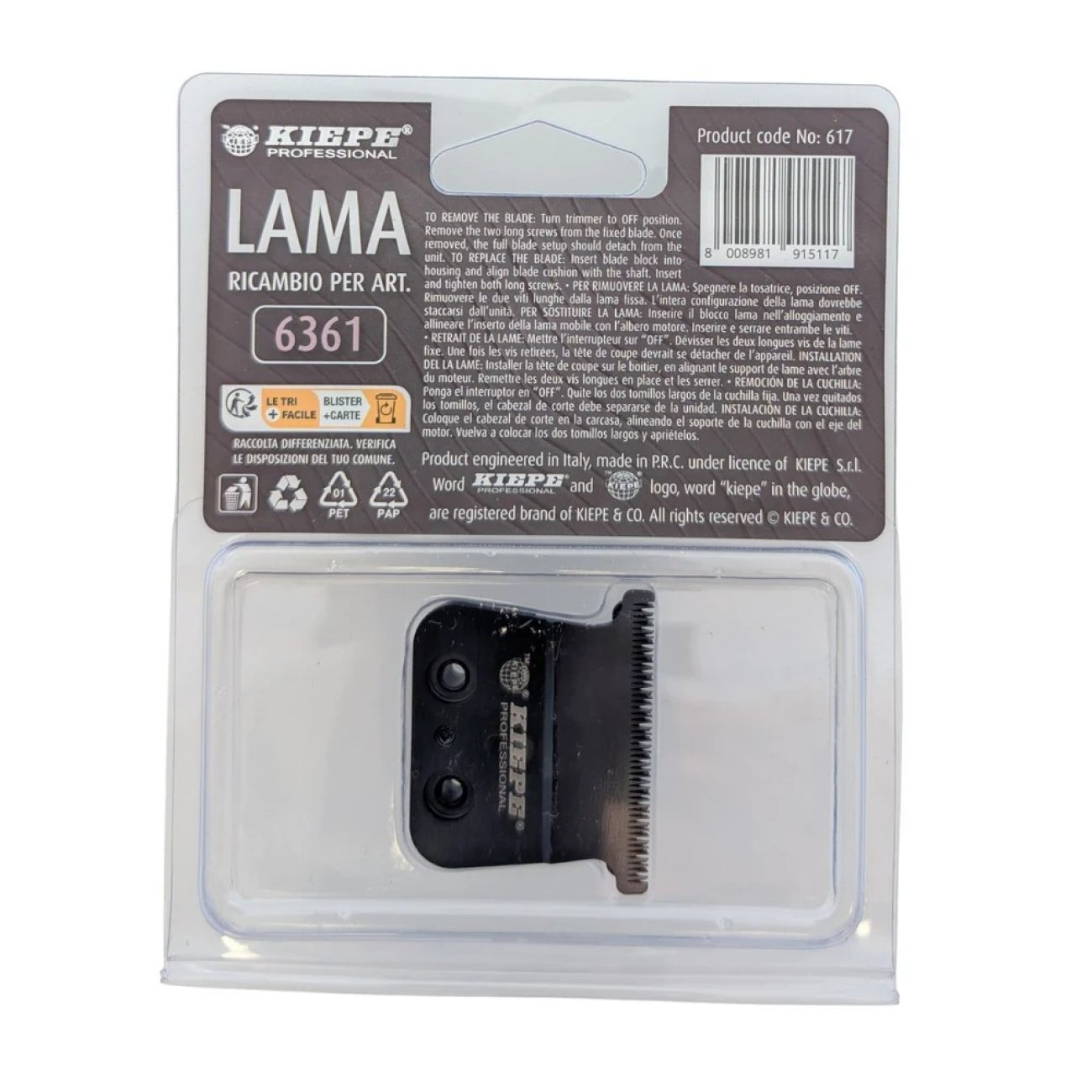 Kiepe - 617 Trimmer Blade For Kiepe Hepike Esn-006553 1 x 