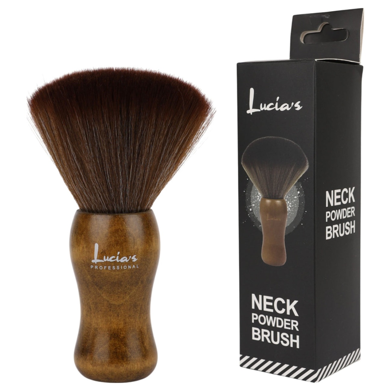 Neck Brush Wooden Handle Rich Mahogany Esn-003158 1 x 