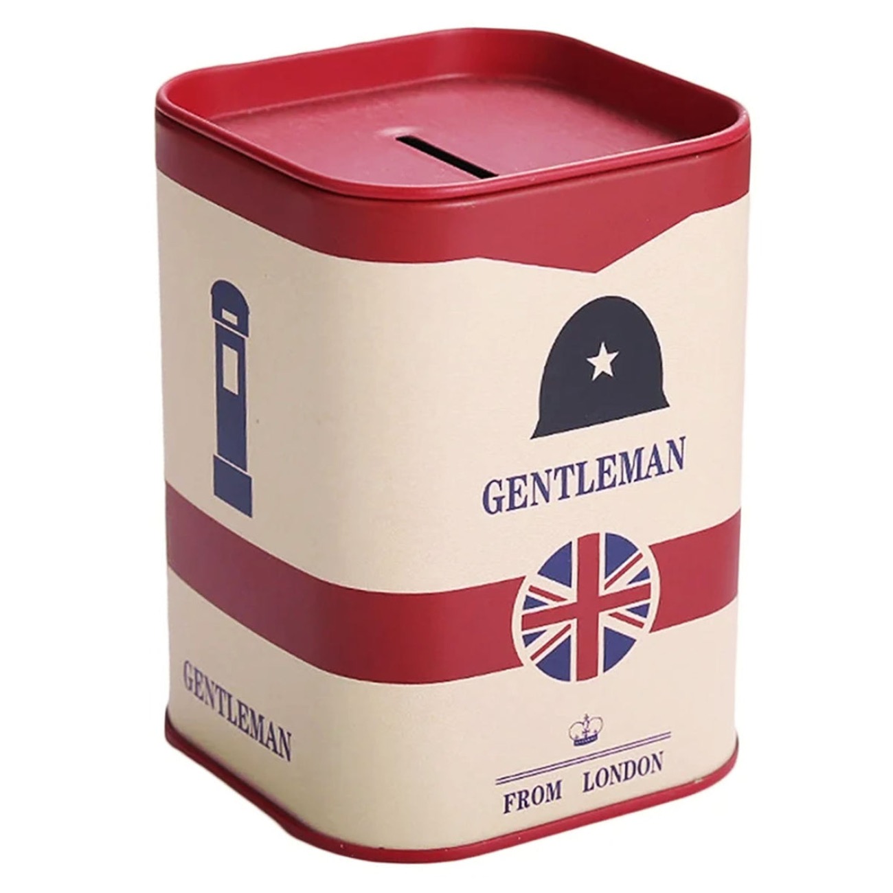Razor Blade Disposal Bin Case London Pattern Red Esn-003173 1 x 