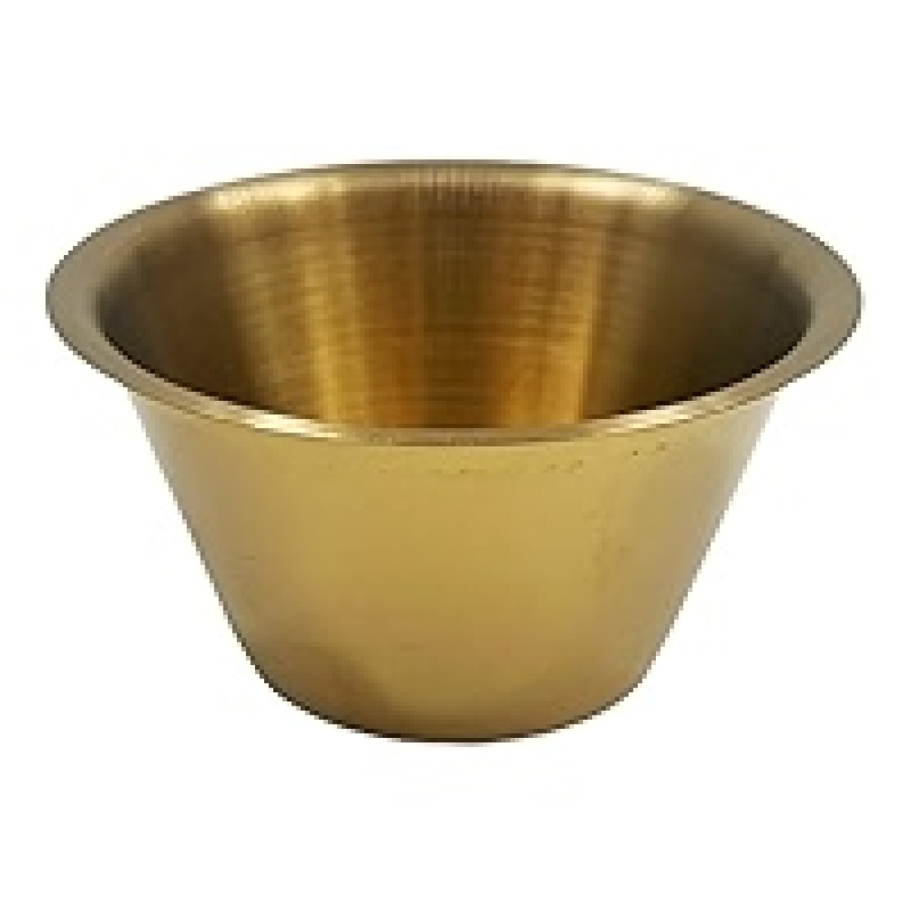 Stainless Steel Shaving Bowl Gold Esn-001161 1 x 5.5X10CM
