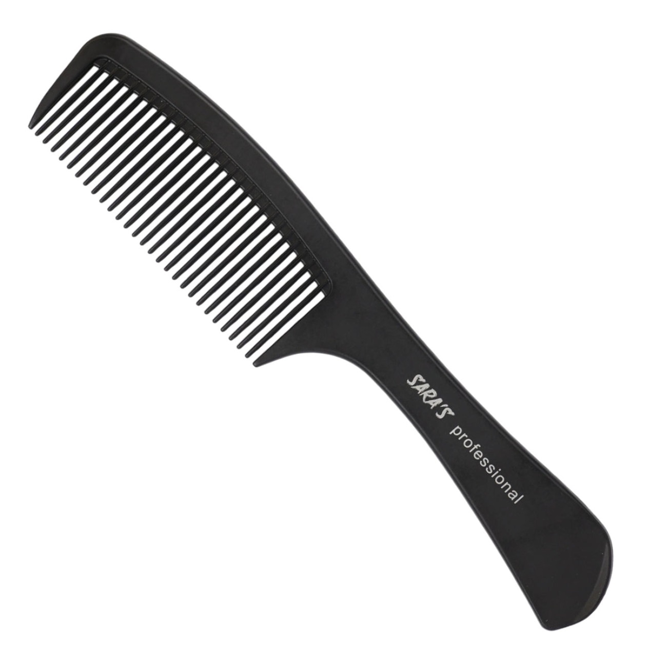 Tortoise Shell Comb With Handle Black Esn-003295 1 x 22CM