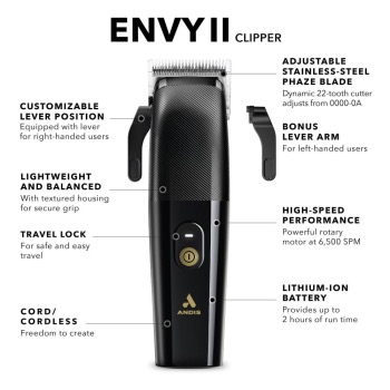 Andis Lca-1 Envy Ii Base International Black/901560901 - image 8