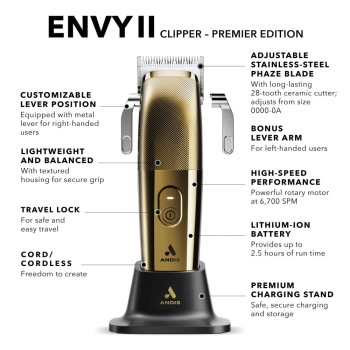 Andis Lca-1 Envy Ii Premium International Gold/901561568 - image 5