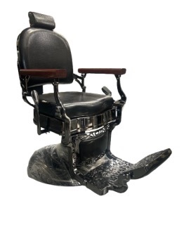 BARBER CHAIR 31851-E1 CHROME BLACK