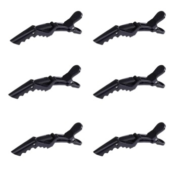 CROCODILE HAIR CLIP 6PCS BLACK ESN-001317