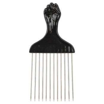 HAIR STYLING COMB METAL PICKS WIDE TOOTH FOR CURLY HAIR ESN-003359
