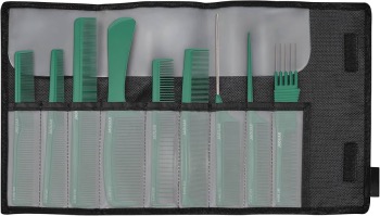 JAGUAR 9 PIECE COMB SET GREEN