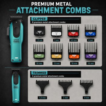 Kiepe 6600.2- Professional Edge X Ultrathin Clipper & Trimmer Setp-Teal Esn-007368 - image 6