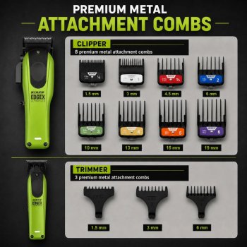 Kiepe 66001- Professional Edge X Ultrathin Clipper & Trimmer Set - Lime Green Esn-007367 - image 6