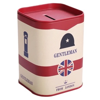 RAZOR BLADE DISPOSAL BIN CASE LONDON PATTERN RED ESN-003173