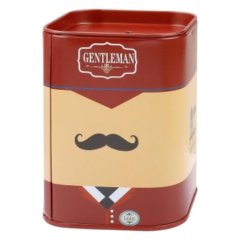 RAZOR BLADE DISPOSAL BIN CASE MOUSTACHE PATTERN RED ESN-003172