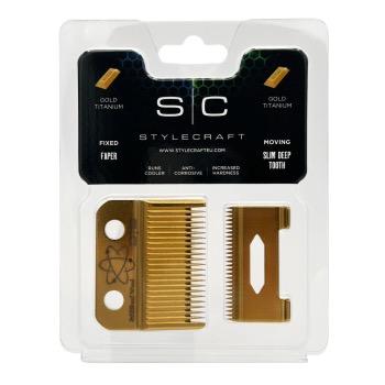SC CLIPPER BLADE SET-FAPER GOLD & SLIM DEEP GOLD
