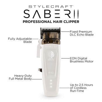 Sc Stylecraft Saber Clipper 2.0 White - image 5
