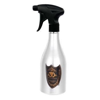 WATER SPRAY BOTTLE CHAMPAGNE STYLE TRIGGER SPRAYER SILVER ESN-001195