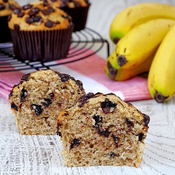 Chocolate Chip Banana Muffins