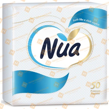 Nua Silky Soft Blue Napkin 50 Sheets (501182)