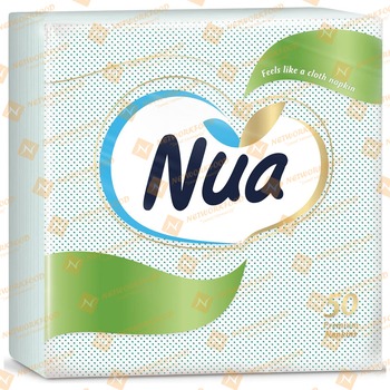 Nua Silky Soft Green Napkin 50 Sheets (501177)