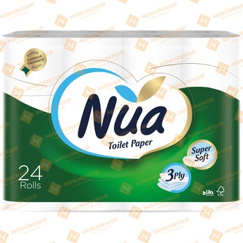 Nua Toilet Paper 24 Rolls 3 Ply (501396)