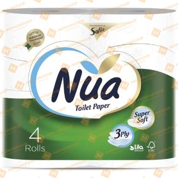 Nua Toilet Paper 4 Rolls 3 Ply (501389)