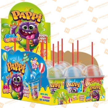 Pappi Sour Liquid Jelly Lollipop