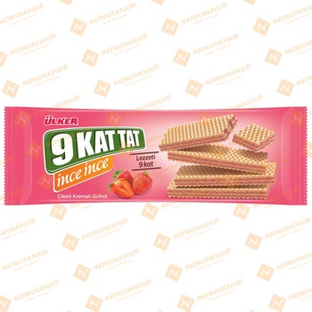 Ulker 9 Kat Ince Ince Strawberry Wafers(2 For 99) (00853-01)