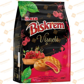 Ulker (Bag) Biskrem Sour Cherry (50154-58)