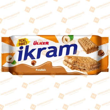 Ulker (Shelf) Ikram Biscuits Hazelnut (01078-01)