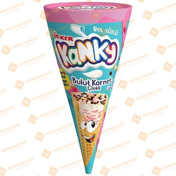 Ulker (Till) Kanky Strawberry Cone-Cornet (01168-05)